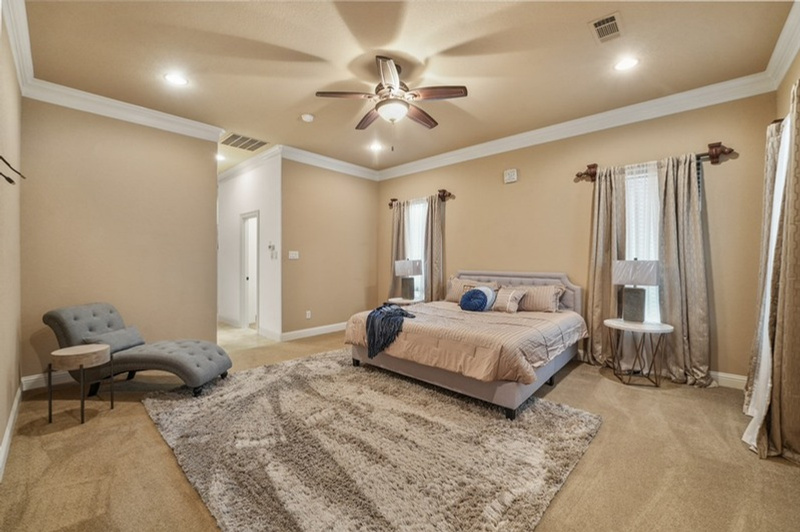 Vi'Lou staged living space with layered textures
